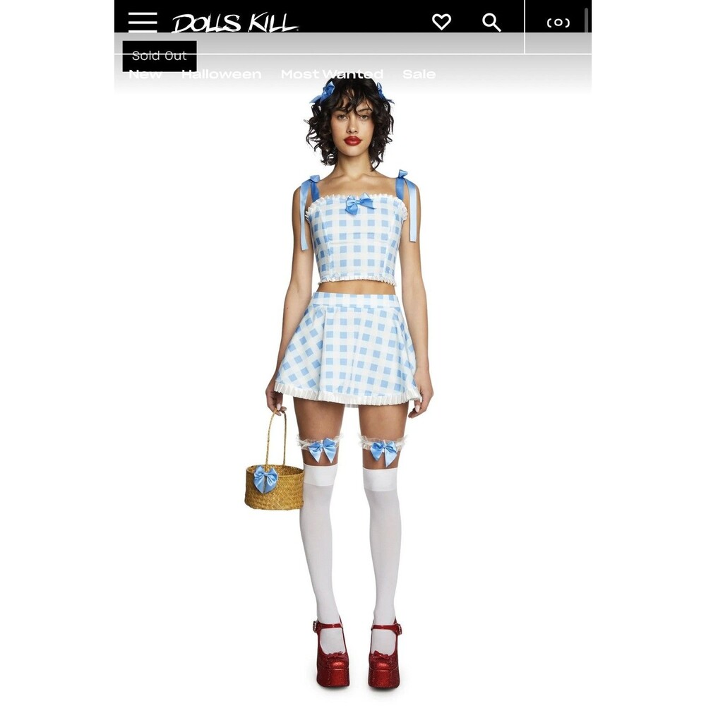 Dolls Kill Bite NOT IN KANSAS Costume by Trickz N' Treat Size S